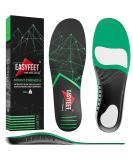New 2022 220+ lbs Plantar Fasciitis Strong Arch Support Insoles Inserts Men Women - Flat Feet - Orthotic Insoles High Arch for Arch Pain - Work Boot Shoe Insole - Heavy Duty Support Pain Relief Black M (Men 9-10.5/Women  - Buy Online on GoSupps.com
