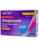 GeriCare Omeprazole 20 mg Delayed Release Tablets - 42 Count | Effective Acid Reducer for Heartburn Relief | International Shipping Available - Buy Online on GoSupps.com