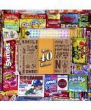 Vintage Candy Co. 40th Birthday Retro Candy Gift Box - 1982 Decade Nostalgic Candies for Man or Woman Turning 40 - Fun Gag Gift Basket - Buy Online on GoSupps.com