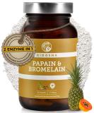 Qidosha papain bromelain capsules i 90 papain enzyme papaya capsules i papaya enzyme i ananas papaya enzyme i digestive enzymes with 320 mg bromelain papain je daily dose i vegan glass - Buy Online on GoSupps.com