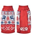 XXL Christmas Dog Sweater - Warm Winter Pet Knit with Snowflake & Reindeer Design | Perfect Holiday Gift for Fashionable Dogs - Buy Online on GoSupps.com