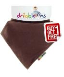 Dribble Ons Bib (0-24 Months) - Brown | Waterproof Baby Bib for Teething and Drooling - Buy Online on GoSupps.com