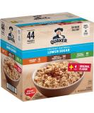 Quaker Instant Oatmeal Lower Sugar 4 Flavor Variety Pack (44 Pack) - Buy Online on GoSupps.com