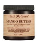 Raw Mango Butter 4 oz - 100% Pure Natural Cold Pressed | Moisturizer for Skin Body & Hair - Ideal for DIY Creams Balms Lotions & Soaps - Buy Online on GoSupps.com