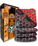 Titan Bags - Venom - ACL PRO Approved Toss Bags, Bean Bags- Regulation Cornhole Bags- Cornhole Toss Bags- Venom Cornhole Set- Honeycomb, Death Red, Set of 4 Death Red Honeycomb - Buy Online on GoSupps.com