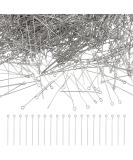NBEADS 2000 Pcs 304 Stainless Steel Open Eyepins 0.8 for Jewelry Making - Stainless Steel Color - Buy Online on GoSupps.com
