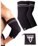 Premium Pullup & Dip Elbow Bandages for Men & Women - Non-Slip Sports Support for Fitness & Strength Training (L - 30-34 cm) - Buy Online on GoSupps.com