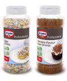 Dr Oetker Professional Coloured Sugar Strands and Chocolate Flavour Sugar Strands 2x700g.Sprinkles Hundreds & Thousands for Baking & Decorating Cakes Ice Cream & Confectionery - Buy Online on GoSupps.com