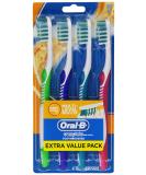 Oral-B Complete Deep Clean Soft Bristles Toothbrush 4 Count - Gentle and Effective Oral Care - Buy Online on GoSupps.com