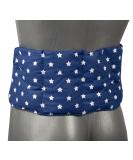 Buy 7-Chamber Cherry Stone Pillow with Band - Heat Cushion Back 65x15 Stars-Blue - Buy Online on GoSupps.com