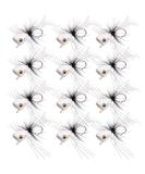 12pcs Colorful Fly Fishing Poppers for Bass, Trout, Salmon - Freshwater Topwater Lures with Hooks - White Assortment - Buy Online on GoSupps.com