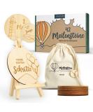 Amari Wooden Milestone Cards - 42 Baby Milestones Perfect Gift for Baby Showers & Monthly Celebrations - Buy Online on GoSupps.com