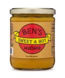 Ben's Sweet & Hot Mustard 16 oz - All Natural Spicy Dipping & Deli Sauce - Buy Online on GoSupps.com