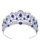 SWEETV Crystal Wedding Tiara for Bride Rhinestone Princess Crown for Women  Olivia Quinceanera Crown Bridal Costume Jewelry Hair Accessories  Blue Royal Blue - Buy Online on GoSupps.com
