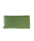 Scented Lavender Flax Seed Eye Pillow - 4 x 8.5 inches - Soft Cotton - Calming Green Moss Color - Buy Online on GoSupps.com