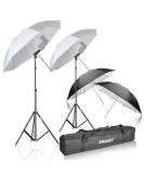 Emart Photo Studio Double Speedlight Flash Umbrella Kit with Shoemount Brackets - Buy Online on GoSupps.com
