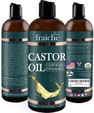 Live Fraiche USDA Organic Cold Pressed Castor Oil (16oz)  100% Pure  Hexane-Free Castor Oil - Moisturizing & Healing  For Dry Skin  Hair Growth - For Skin  Hair Care  Eyelashes - Caster Oil - Buy Online on GoSupps.com