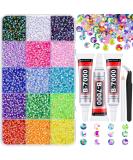 Buy 18000Pcs Resin Jelly Rhinestones - Multicolor 3mm Flatback Gems for DIY Crafts Jewelry Clothing & Nail Art with B7000 Glue - 24 Mix Colors - Buy Online on GoSupps.com