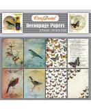 CrafTreat Bird Decoupage Paper for Crafts and Furniture - Birds and Butterflies - Size: A4 (8.3 x 11.7 Inch) 8 Pcs - Butterfly Decoupage Paper for Scrapbooking - Colorful Decoupage Paper Butterfly - Buy Online on GoSupps.com