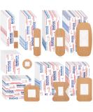 400 Pcs Flexible Fabric Adhesive Bandages - Assorted Breathable Fingertip Bandages for Family First Aid (8 Styles) - Buy Online on GoSupps.com