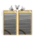 Cluster Eyelashes Quwel - 480 PCs DIY Individual Lash Extensions | Soft & Light Natural D Curl 10-18mm | Perfect for Home Use - Buy Online on GoSupps.com