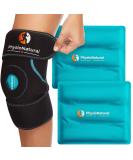 PhysioNatural Ice Pack for Knee Pain Relief Reusable Gel Ice Wrap for Leg Injuries Swelling Knee Replacement Surgery Cold Compress Therapy for Arthritis Meniscus Tear and ACL - Buy Online on GoSupps.com