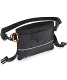 Twive Treats for Dogs - One-Handed Snap Lock Food Bags with Removable Inner Pocket | Dog Training Feed Bag with Carabiner - Black - Buy Online on GoSupps.com