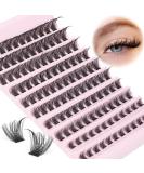 Focipeysa Wispy Cluster Lashes 120pcs | D Curl Fluffy Individual Lashes 8-16mm | Natural Look DIY Eyelash Extensions - Buy Online on GoSupps.com