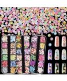 3 Boxes 36 Grids 3D Nail Flowers Stickers Decals Sequins for DIY Nail Art Decoration - Buy Online on GoSupps.com