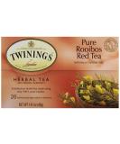 Twinings Red African Rooibos Tea - 20 Count - Premium Herbal Tea - Buy Online on GoSupps.com