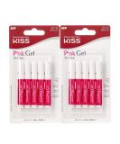 Kiss Pink Gel Nail Glue (IBGL04) - 2 Pack, 5 Count - Long Lasting Adhesive for Nail Art - Buy Online on GoSupps.com