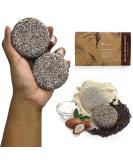 Buy Black Rice Water Shampoo Bars - Natural Hair Growth & Shine | Set of 2 - Sulfate-Free with Argan Oil & Murumuru Butter - Buy Online on GoSupps.com