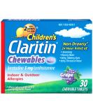 Claritin Children's 24 Hour Non-Drowsy Allergy Grape Chewable Tablet 5 mg - 30 Count - Buy Online on GoSupps.com