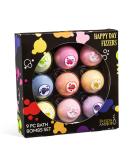 Happy Day Fizzers Aromatherapy 9-Piece Large Bath Bomb Gift Set for Women - Relaxing Home Spa Gift for Mom | Birthday & Christmas Gifts - Buy Online on GoSupps.com
