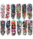 Colorful Sleeve Tattoos Stickers | Full Arm Temporary Tattoos for Kids & Women | 12-Sheet Pack - Buy Online on GoSupps.com