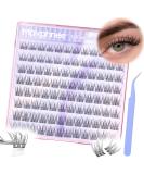 Self Adhesive Eyelash Clusters | Natural Glue-Free Lash Extensions - C Curl Wispy 9-12MM | Easy Lash Kit - Buy Online on GoSupps.com