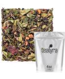 Tealyra White Garden Bouquet Tea Blend - Hibiscus, Strawberry, Raspberry - Antioxidant-Rich Loose Leaf Tea - All Natural Ingredients - 110g - Buy Online on GoSupps.com