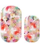 Avoa Beauty Nail Film - New Romantics | Floral Nail Art Design | Long-Lasting Self-Adhesive Nail Wraps in Pink Blue & Yellow | International Shipping Available - Buy Online on GoSupps.com