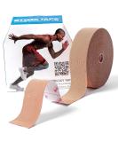 Starktape Pro Synthetic Kinesiology Therapeutic Elastic Sports Tape - Latex-Free, Waterproof, Bulk 2 x 115ft - Easy to Apply, Long-Lasting Support - Buy Online on GoSupps.com