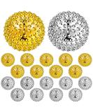 20 Pcs Magnetic Acupressure Massage Balls - Hedgehog Therapy Balls for Stress Relief (32mm Silver & Gold) - Buy Online on GoSupps.com