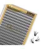 Shop 320 Stck Individual Eyelashes - 40D 0.07C Curl Mix 12-18mm for Stunning Eye Makeup | Reusable DIY Cluster Lashes - Buy Online on GoSupps.com