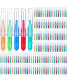 150 Interdental Brush Toothpicks - Multi-Color Dental Cleaning Tools for Effective Oral Hygiene - Buy Online on GoSupps.com