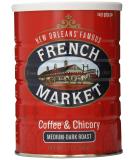 French Market Coffee & Chicory Medium-Dark Roast Ground Coffee 12oz - Metal Can Medium-Dark Roast - Pack of 1 - Buy Online on GoSupps.com