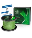 Frambay braided fishing cord with a strong 4 -way braid I fishing line braided and flexible i Fishing line fishing tendon fishing cord - 500m & 150m green 500m - 0.14mm - 9kg - Buy Online on GoSupps.com
