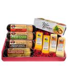 Wisconsin's Best Ultimate Man Cave Cheese & Sausage Gift Basket - Summer Sausages, Cheddar, Pepper Jack - Perfect Gift for Cheese Lovers - Buy Online on GoSupps.com