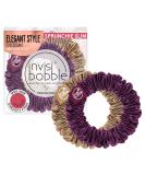 Invisibobble Slim Lila Gold - 2x Pleated Fill Hair Tie for Women | Strong Hold Hair-Friendly Scrunchie | Designed in Munich - Buy Online on GoSupps.com