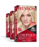 Revlon Colorsilk Permanent Blonde Hair Dye 05 Ultra Light Ash Blonde | Pack of 3 | Ammonia-Free with Gray Coverage, Keratin & Amino Acids - Buy Online on GoSupps.com