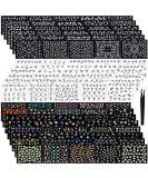 5000 Pieces Flower Nail Stickers 100 Sheets 3D Self-Adhesive Nail Floral Stickers Multi-Design Flower Nail Decals Multicolor Flower Manicure Stickers with Tweezer (Classic-Chic Floral Series) - Buy Online on GoSupps.com