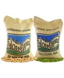 Organic Green Split Peas & Chickpeas Combo 10 lbs - Non-GMO, Non-Irradiated, Kosher - USA Grown & Field Traced - Burlap Bag (5lb x 2) - Buy Online on GoSupps.com