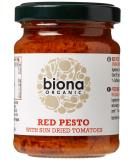 Biona Organic Red Pesto 120g - Sun-dried Tomato Flavor | Buy Online - Buy Online on GoSupps.com